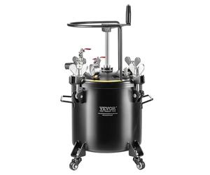 VEVOR Tanque de Presión para Pintura en Aerosol de 20 L de Presión Ajustable de 70 PSI, Tanque de Pintura a Presión con Ruedas y Sellador para Reparación de Fugas para la Decoración del Hogar