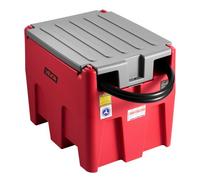 VEVOR Tanque Portátil para Diésel y Gasolina de 220 L con Bomba de Transferencia Eléctrica, Manguera de 3,8 m y Boquilla de Repostaje Automática, Tanque para Transporte de Combustible, Rojo
