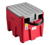 VEVOR Tanque Portátil para Diésel y Gasolina de 220 L con Bomba de Transferencia Eléctrica, Manguera de 3,8 m y Boquilla de Repostaje Automática, Tanque para Transporte de Combustible, Rojo
