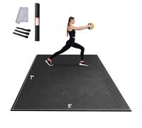 VEVOR Tapete de ejercicio grande, antideslizante de alta densidad, tapete de yoga para hombres y mujeres, tapete de fitness y ejercicio con bolsa y correa de transporte, para todo tipo de yoga en