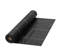 VEVOR Tejido Acolchado 0,9 x 91,4 m Paño de Control de Malezas Geotextil Lona para Jardín PP Densidad de Alta Permeabilidad Base Textil de 5,8 oz para Cobertura de Suelo Jardinería Agricultura, Negro