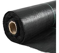 VEVOR Tela de Acolchado 91,4 x 2 m Tela de Control de Malezas Geotextil Jardín Lona PP Alta Permeabilidad Densidad Subyacente Textil para Cubierta del Suelo Jardinería Agricultura Huerto, Negro