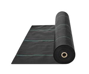 VEVOR Tela Mantillo Antimalezas 1,2 x 91,4 m Geotextil Tejido Anticrecimiento de Malezas Bajo Grava 108 g/m² Tejido PP Permeable Resistente al Desgarro para Paisajismo, Cubierta del Suelo, Negro