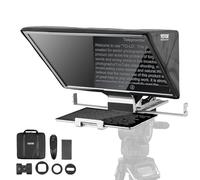 VEVOR Teleprompter de 40,64cm de Tipo Piso Apuntador con Espectroscopio de Ángulo Ajustable, Control Remoto, Compatible con DSLR/Webcam/Teléfono Inteligente para Grabación de Video/Transmisión en Vivo