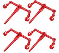VEVOR Tensor de Trinquete para Cadena de Amarre 10-13 mm Carga de Trabajo Segura 4,18 T 4 Piezas con 2 Ganchos de Agarre G70 Fijaciones para Cadena de Transporte, Remolque, Camión de Plataforma