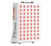 VEVOR Terapia de luz roja para cara corporal, 60 LED de doble chip, combo rojo de 660 nm y infrarrojo cercano de 850 nm, panel de terapia de luz roja de alta potencia para recuperación, alivio del