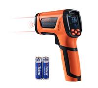 VEVOR Termómetro Infrarrojo -40°C~1500°C Pistola de Temperatura Láser Dual sin Contacto Pistola de Temperatura Infrarroja de Mano con Emisividad Ajustable para Fusión de Metal/Motor (No para Humanos)