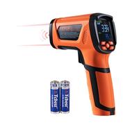 VEVOR Termómetro Infrarrojo -40°C~1500°C Pistola de Temperatura Láser Dual sin Contacto Pistola de Temperatura Infrarroja de Mano con Emisividad Ajustable para Fusión de Metal/Motor (No para Humanos)