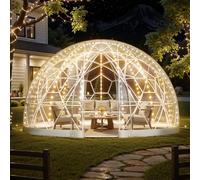 VEVOR Tienda de Campaña con Cúpula de Burbujas, 290 x 175 cm Tienda de Campaña Transparente de PVC para 2-4 Personas con Ventana para Exterior, Camping, Patio, Jardín, Fiesta, Cumpleaños, Boda