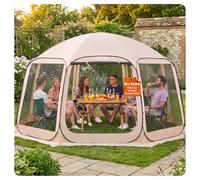 VEVOR Tienda de campaña con mosquitera, 10 x 9 pies, tienda de campaña desplegable para 4-8 personas, toldo con bolsa de transporte, lados de red, estacas para el suelo, para jardín, patio