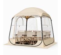 VEVOR Tienda de campaña deportiva desplegable, 4 tamaños opcionales, tienda de campaña transparente de burbujas para 1 a 6 personas, impermeable al aire libre con tapete y cubierta superior, tienda de