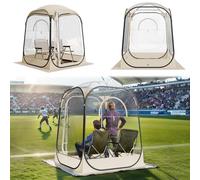 VEVOR Tienda de Campaña Deportiva Emergente, 127 x 127 x 170 cm, Carpa Deportiva Impermeable Transparente con Tapete y Cubierta Superior para 1 o 2 Personas para Jardín, Camping, Pesca y Animaciones