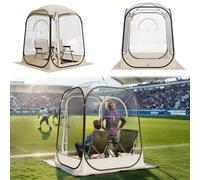 VEVOR Tienda de Campaña Deportiva Emergente, 127 x 127 x 170 cm, Carpa Deportiva Impermeable Transparente con Tapete y Cubierta Superior para 1 o 2 Personas para Jardín, Camping, Pesca y Animaciones
