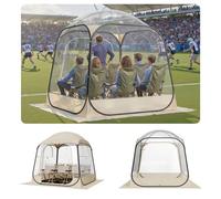 VEVOR Tienda de Campaña Deportiva Emergente, 183 x 183 x 195 cm, Carpa Deportiva Impermeable Transparente con Tapete y Cubierta Superior para 2-4 Personas para Jardín, Camping, Pesca y Animaciones