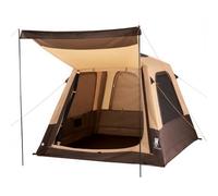 VEVOR Tienda de Campaña Inflable para 4 Personas, Tienda de Campaña de Inflado Automático, con Tubos de Aire de TPU, Impermeable y Portátil con Bolsa de Transporte, para Familia Viajes Glamping, Beige