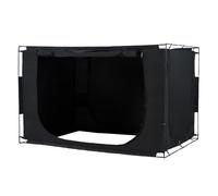 VEVOR Tienda de Campaña para Cama de 203x152x119 cm Tienda de Campaña Transpirable de 3 Puertas con Postes de Fibra de 1 cm para Privacidad en la Cama Dosel Opaca 70% para Camas de Niños y Adultos