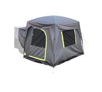 VEVOR Tienda de Campaña SUV para Acampar, PU2000 mm Impermeable, Diseño Espacioso de Doble Capa para 5-8 Personas, con Ventanas de Malla, Incluye Toldo y Bolsa de Almacenamiento, 2480 x 3080 x 2300 mm