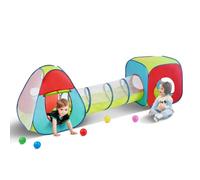 VEVOR Tienda de campaña túnel para niños, casa de juegos emergente para interior/exterior, bolsa de transporte y correas de fijación como regalo para bebés y niños pequeños, multicolor