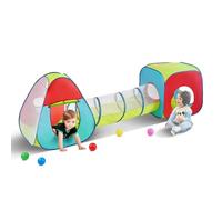 VEVOR Tienda de Campaña Túnel para Niños, Casa de Juegos Emergente para Interior/Exterior, Bolsa de Transporte y Correas de Fijación como Regalo para Bebés y Niños Pequeños, Multicolor, Niños Unisex