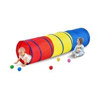 VEVOR Tienda de campaña túnel para niños pequeños, colorido juguete de túnel emergente para bebé o mascota, plegable para niño y niña, interior y exterior, rojo/amarillo/azul multicolor