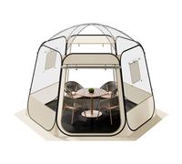 VEVOR Tienda de desplegable, 3.05 x 2.75 m, refugio de tienda de campaña transparente, tiendas de tipo para jardín exterior con ventanas, vista panorámica de 540°, para 4-8 , patio y jardín trasero