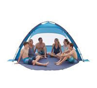 VEVOR Tienda de Playa para 6 Personas, Carpa de Refugio de Sol Protección UPF 50+, Carpa Portátil de Playa con Bolsa de Transporte y Bolsillos para Arena, para Acampar, Pescar, Picnics al Aire Libre