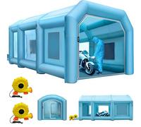 VEVOR Tienda Inflable de 9 x 6 x 4 m, Tienda de Campaña para Coche con Sistema de Filtro de Aire y Potentes Sopladores, para Garaje de Motocicletas, Estación de Trabajo de Pintura Automática y Más