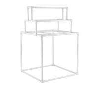VEVOR Toallero Independiente de 8 Barras Toallero de Baño Blanco Toallero de PVC Carga de 10 kg Organizador de Servilletas Fácil de Montar Colgador de Toallas para Piscina Baño Spa Exterior Interior