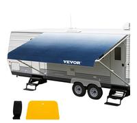 VEVOR Toldo para Caravana 5,24x2,4m, Lona para Acampar al Aire Libre Azul Pizarra, Tela de Repuesto de Vinilo de 425 g para Toldo para Autocaravana, Sombrilla e Impermeable para Viajes en Coche