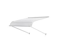 VEVOR Toldo para Exterior, Área de Protección Solar de 1016 x 1066 mm Toldo de Aleación de Aluminio Resistente a la Oxidación con Voladizo Compatible para Puerta de 0,8 m de Ancho de Exterior