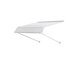 VEVOR Toldo para Exterior, Área de Protección Solar de 1016 x 1066 mm Toldo de Aleación de Aluminio Resistente a la Oxidación con Voladizo Compatible para Puerta de 0,8 m de Ancho de Exterior
