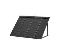 VEVOR Toldo para Exterior, Área de Protección Solar de 1125 x 610 mm Toldo de Acero con Recubrimiento en Polvo Resistente a la Oxidación con Voladizo Compatible para puerta de 800 mm de Ancho