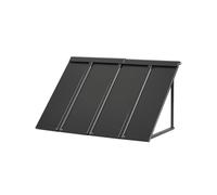VEVOR Toldo para Exterior, Área de Protección Solar de 1125 x 610 mm Toldo de Acero con Recubrimiento en Polvo Resistente a la Oxidación con Voladizo Compatible para puerta de 800 mm de Ancho