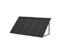 VEVOR Toldo para Exterior, Área de Protección Solar de 1430 x 610 mm Toldo de Acero con Recubrimiento en Polvo Resistente a la Oxidación con Voladizo Compatible para puerta de 1000 mm de Ancho