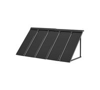 VEVOR Toldo para Exterior, Área de Protección Solar de 1430 x 610 mm Toldo de Acero con Recubrimiento en Polvo Resistente a la Oxidación con Voladizo Compatible para Puerta de 1000 mm de Ancho