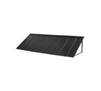 VEVOR Toldo para Exterior, Área de Protección Solar de 2641 x 910 mm Toldo de Acero con Recubrimiento en Polvo Resistente a la Oxidación con Voladizo Compatible para puerta de 2280 mm de Ancho