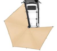 VEVOR Toldo Retráctil para Coche 270° 2,5 m Toldo Lateral para Coche PU3000 mm UV50+ Resistente al Sol/Agua/Viento con Bolsa de Almacenamiento Toldo Lateral/Trasero para Camiones SUV Furgonetas