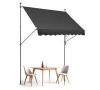 VEVOR Toldo Retráctil Manual Parasol 2,5x1,2 m con Manivela para Balcón Terraza