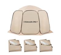 VEVOR Toldo Vela de Sombra Paquete de 3 Unidades, para Carpas con Mosquitera 3,66 x 3,38 m, Tejido Oxford 300D, Impermeable y Protector UV para Jardín Camping Playa BBQ Tienda de Campaña Screen House