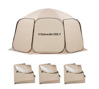 VEVOR Toldo Vela de Sombra Paquete de 3 Unidades, para Carpas con Mosquitera 4,5 x 4,25 m, Tejido Oxford 300D, Impermeable y Protector UV, para Jardín Camping Playa BBQ Screen House Tienda de Campaña