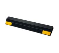 VEVOR Topes de Estacionamiento, 2 uds, Ayuda para Aparcar en Garajes, Limitador de Plaza de Aparcamiento con Bandas Reflectantes, PP, para Coches, Furgonetas y Camiones, 406 x 95 x 45 mm, Negro
