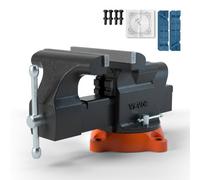 VEVOR Tornillo de Banco de 15,2 cm Base Giratoria de 360° para Servicio Pesado