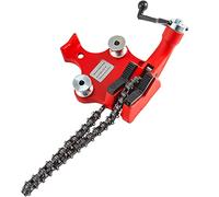 VEVOR Tornillo de banco de cadena, capacidad de tubería de 1/8" a 5", tornillo de banco de cadena de alta resistencia con manivela, mandíbula recubierta de neopreno, material de hierro fundido