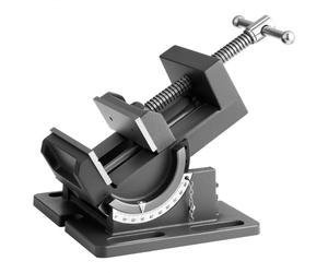 VEVOR Tornillo de Banco Inclinable, Ancho de Mordaza de 10,795 cm, para Taladro de Columna, Inclinación Ajustable de 0 a 90°, para Banco de Trabajo de Carpintería y Mesas, Color Negro, 230 x 190 x 120