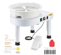 VEVOR Torno de Alfarero 28 cm Rueda de Cerámica Eléctrica para Alfarería