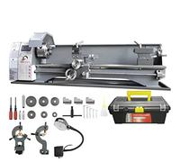 VEVOR Torno de Metal 8,3"x29,5" Torno de Metal de Sobremesa 50-2500 RPM Velocidad Variable Continua 750 W sin Escobillas Engranajes de Metal con Caja de Herramientas para Procesamiento de Precisión