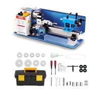 VEVOR Torno de Metal Sobremesa 550W 180x305mm Velocidad Variable 0-2500 RPM