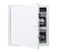 VEVOR Trampilla de Inspección 315x315 mm de Acero Galvanizado, Puerta de Acceso para Paneles de Yeso, con Pestillo de Destornillador, para Instalación de Fontanería y Electricidad en Techos, Blanco