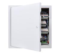 VEVOR Trampilla de Inspección 366x366 mm de Acero Galvanizado, Puerta de Acceso para Paneles de Yeso, con Pestillo de Destornillador, para Instalación de Fontanería y Electricidad en Techos, Blanco