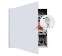 VEVOR Trampilla de Inspección 620 x 620 mm de Acero Galvanizado, Puerta de Acceso para Paneles de Yeso, con Llaves, para Instalación de Fontanería y Electricidad en Techos, Total de 640 x 640 mm